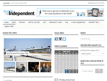 Tablet Screenshot of jewishindependent.ca